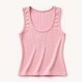 Ribbed Tank Top Pink Pastel– Εφαρμοστό & Ελαστικό