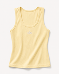Ribbed Tank Top Pastel Yellow – Εφαρμοστό & Ελαστικό