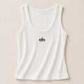 Ribbed Tank Top White – Εφαρμοστό & Ελαστικό